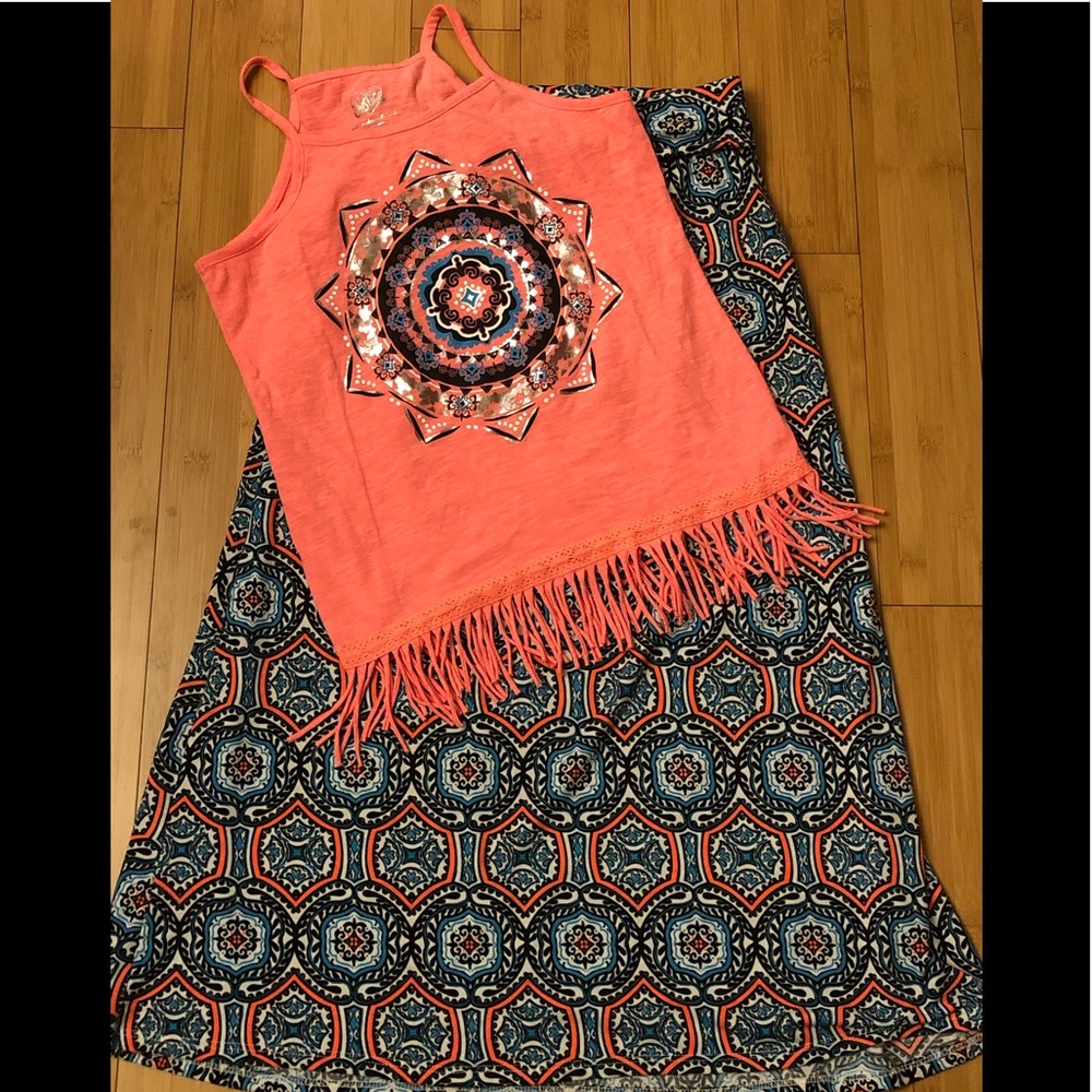 Justice tank and skirt set